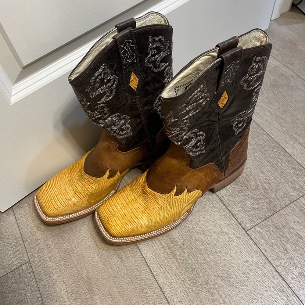J.B. Dillon Lizard Cowboy Boots